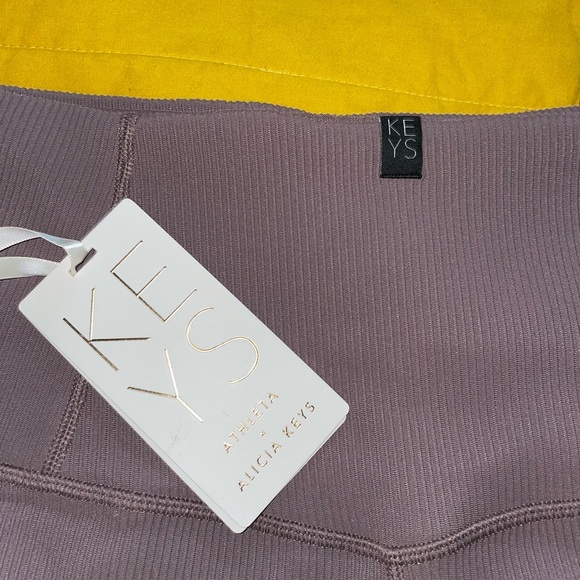 Athleta x Alicia Keys 3X Almond Ribbed Elation Plus Tight Leggings NWT - Picture 6 of 7